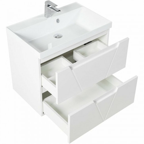 Тумба под раковину BelBagno Vittoria 70 VITTORIA-700-2C-SO-BL-P подвесная Bianco Lucido МДФ / ЛДСП