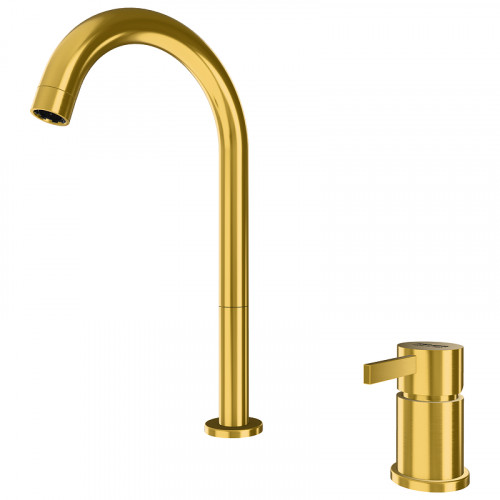 Смеситель для раковины Remer Metrica MC57LBG цвет Золото брашированное