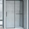 Душевая дверь Vincea Slim Soft 110 VDS-1SS110CLB профиль Черный стекло прозрачное