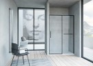 Душевая дверь Vincea Slim Soft 110 VDS-1SS110CLB профиль Черный стекло прозрачное