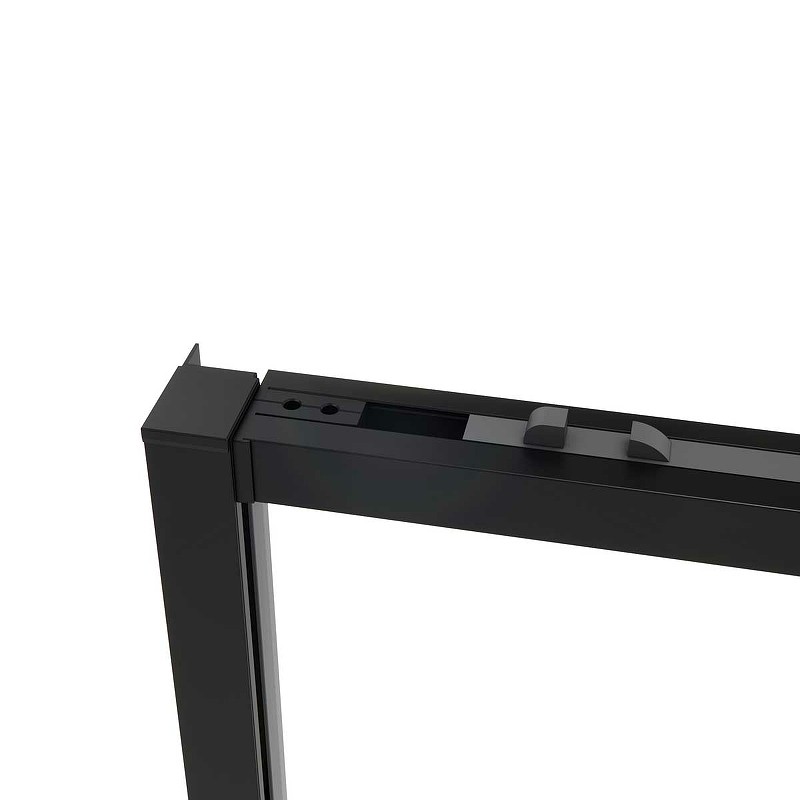 Душевая дверь Vincea Slim Soft 110 VDS-1SS110CLB профиль Черный стекло прозрачное