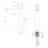 Смеситель для раковины Wonzon & Woghand Cube WW-88239016-CR цвет Хром