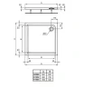 Акриловый поддон для душа Ideal Standard Connect Air 100х100 E105401 цвет Euro White / Евробелый