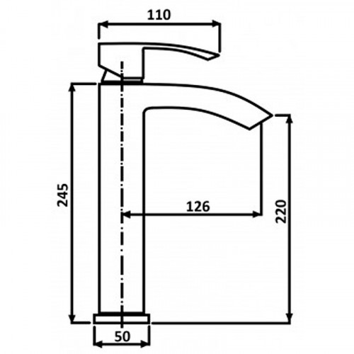 Смеситель для раковины ALMAes Luara TVZ-0901 Черный матовый латунь