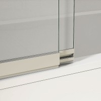 Шторка на ванну Vincea VSB 100х145 VSB-1E100CLB профиль Черный матовый стекло прозрачное