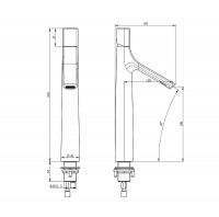 Смеситель для раковины Wonzon &amp; Woghand The One WW-H1011-CR цвет Хром