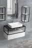 Тумба Cezares Cadro 70 CADRO-70-1C-SO-BG-BLUM подвесная Bianco Ghiaccio МДФ / ЛДСП