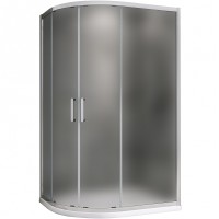 Душевой уголок Abber Schwarzer Diamant 100x90 AG01190M профиль Хром стекло матовое