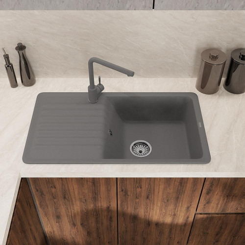 Смеситель для кухни GranFest Z-5411 цвет Темно-серый