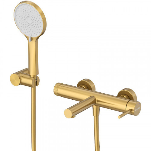 Смеситель для ванны Cezares Relax RELAX-VD-BORO Брашированное золото нержавеющая сталь на стену