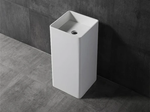 Раковина Uni-Flow Kube 40 FS502-400 Gloss White цвет Белый глянцевый