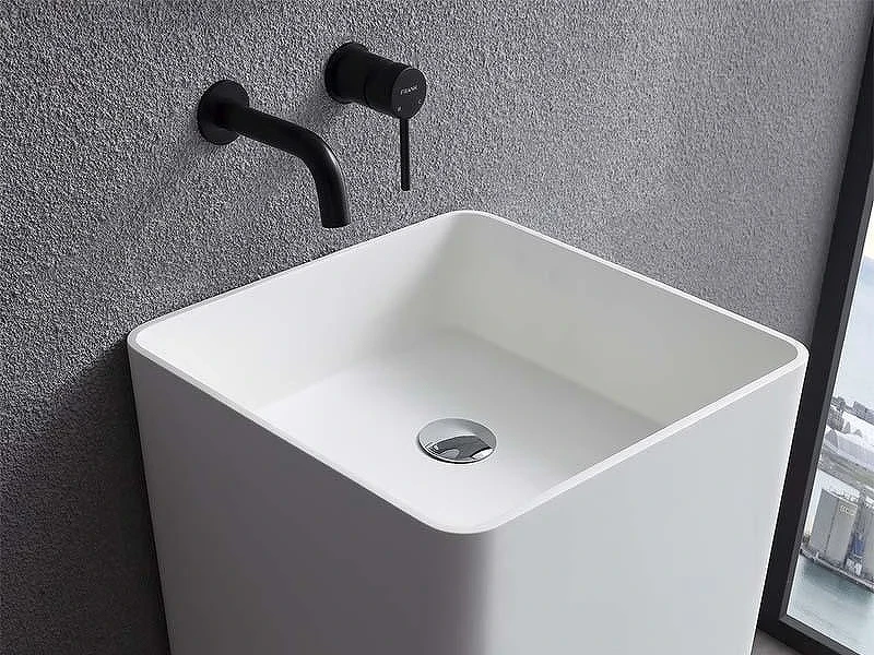 Раковина Uni-Flow Kube 40 FS502-400 Gloss White цвет Белый глянцевый