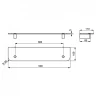 Стеклянная полка Ideal Standard Connect N1392AA цвет Chrome (Хром)