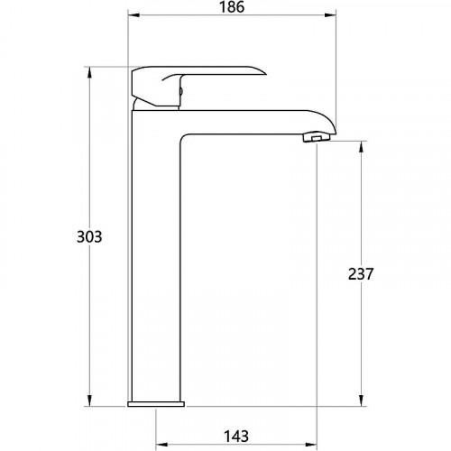 Смеситель для раковины Melodia della vita Heavy Metal MDV35621bk Черный матовый латунь