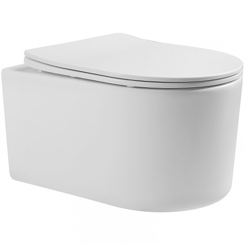 Унитаз Aquatek Мия AQ2004-00 подвесной Белый с сиденьем Микролифт фарфор подвесной