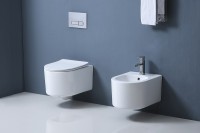 Унитаз Aquatek Мия AQ2004-00 подвесной Белый с сиденьем Микролифт фарфор подвесной