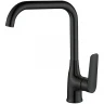 Смеситель для кухни ESKO Lagos Black LG06B Черный матовый пластик