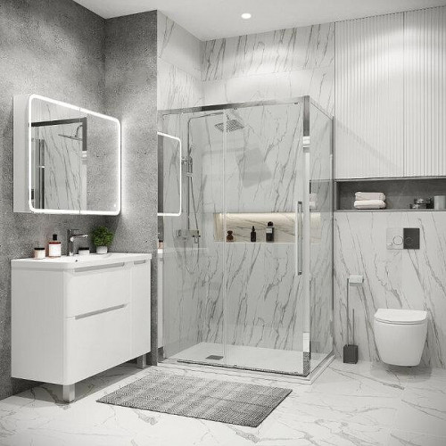 Душевой уголок Grossman Cosmo 110x100 120.K33.02.1110.10.00 профиль Хром стекло прозрачное