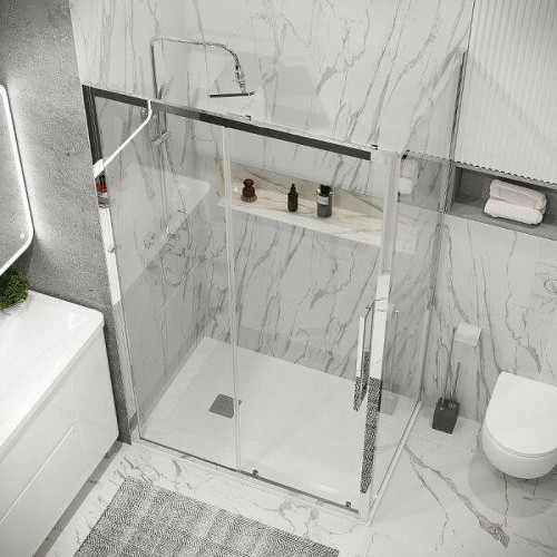 Душевой уголок Grossman Cosmo 110x100 120.K33.02.1110.10.00 профиль Хром стекло прозрачное