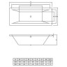 Акриловая ванна C-Bath Poseidon 170x75 CBQ008001 без гидромассажа