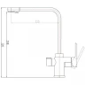 Смеситель для кухни ZorG Sanitary ZR334YF Черный металлик