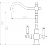 Смеситель для кухни ZorG Sanitary ZR336YF-50SATIN Сатин