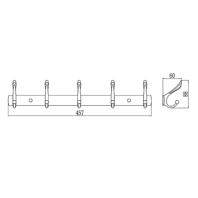 Вешалка для полотенец Savol S-06205H цвет Черный