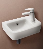 Раковина WeltWasser Aisbach 10100 R 37 10000004591 Белый глянец фаянс подвесная
