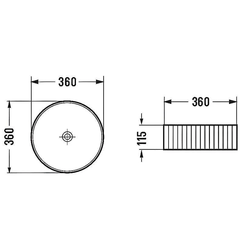 Раковина-чаша Comforty 36 78728MW 00-00012531 Белая матовая