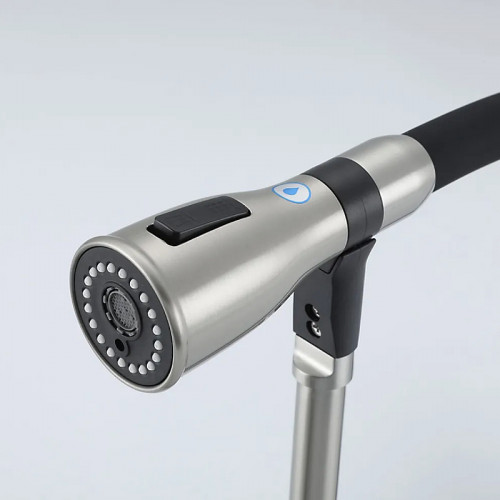 Смеситель для кухни Gappo G4399-75 Сатин Черный нержавеющая сталь