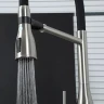 Смеситель для кухни Gappo G4399-75 Сатин Черный нержавеющая сталь