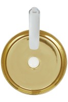 Раковина-чаша WeltWasser Elbach 3134 LSG 35 10000004539 Золотистая фаянс накладная