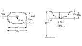 Раковина Villeroy&Boch O.Novo 65 416260R1 Альпийский белый