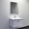 Тумба с раковиной Comforty Танжер 70П 00-00019565 подвесная Белая матовая