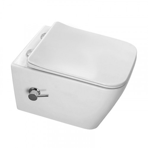 Унитаз биде Azario Dezi White AZ-W05-SWBD подвесной цвет Белый с сиденьем Микролифт