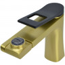 Смеситель для раковины Bronze de Luxe Element EL02XGB Матовое золото Черный латунь