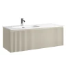Тумба под раковину Sancos Snob R 1.0 120 L SNR1.0120LCE подвесная цвет Beige Soft