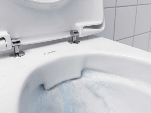 Унитаз Geberit Smyle Square 500.685.01.1 подвесной с сиденьем Микролифт фарфор подвесной