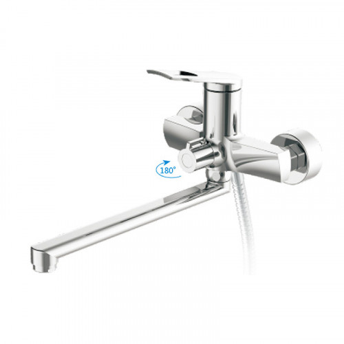 Смеситель для ванны Haiba HB22595 универсальный Хром на стену