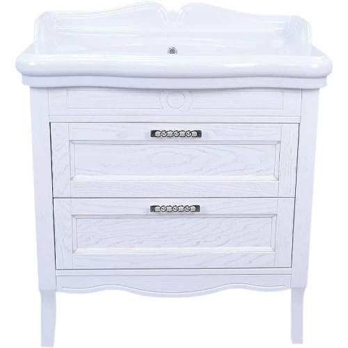 Тумба с раковиной Azario Carolina 90/2 CS00069427 Белая с золотой патиной