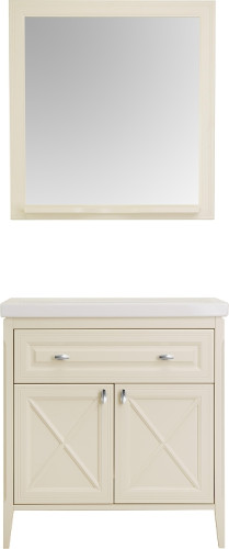 Комплект мебели для ванной ASB-Woodline Монте 80 1079101 цвет Бежевый