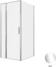 Душевой уголок Allen Brau Priority 90x100 3.31025.00+3.31046.00 цвет профиля Хром стекло прозрачное