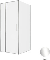 Душевой уголок Allen Brau Priority 90x100 3.31025.00+3.31046.00 цвет профиля Хром стекло прозрачное