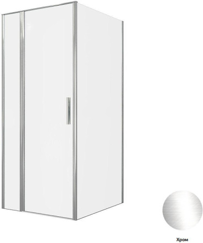 Душевой уголок Allen Brau Priority 90x100 3.31025.00+3.31046.00 цвет профиля Хром стекло прозрачное