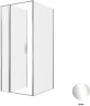 Душевой уголок Allen Brau Priority 90x100 3.31025.00+3.31046.00 цвет профиля Хром стекло прозрачное