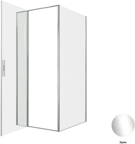 Душевой уголок Allen Brau Priority 90x100 3.31025.00+3.31046.00 цвет профиля Хром стекло прозрачное