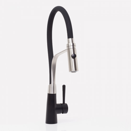 Смеситель для кухни WasserKRAFT A8417 Нержавеющая сталь Черный нержавеющая сталь