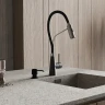 Смеситель для кухни WasserKRAFT A8417 Нержавеющая сталь Черный нержавеющая сталь