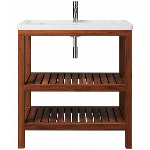 Тумба под раковину Creto Provence 85 9-1008W Wood массив дерева