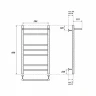 Электрический полотенцесушитель Point Аврора PN10158PE П6 500x800 с полкой левый/правый Хром